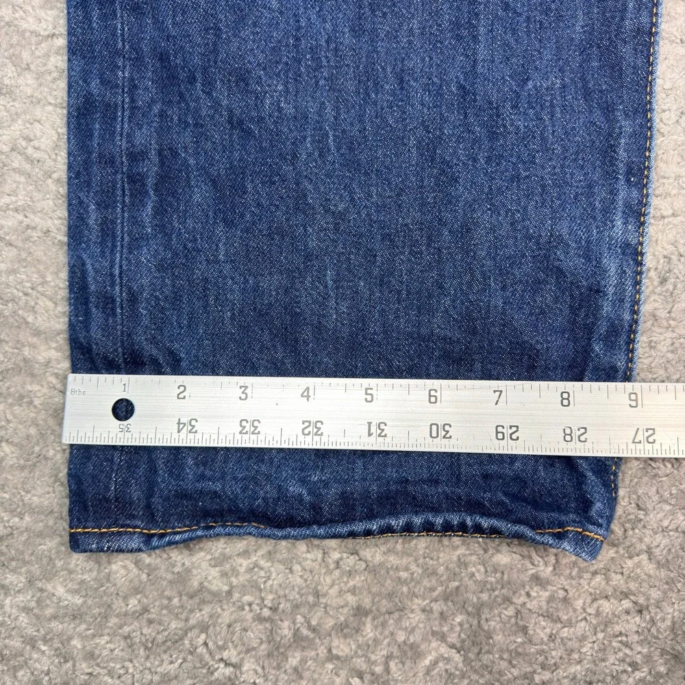 Levis 501 Original Fit Jeans Mens 36x28* Dark Wash Blue Button Fly Straight Leg‎